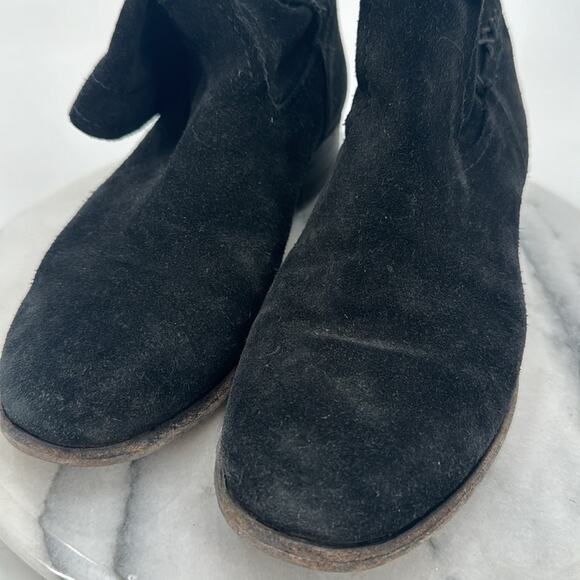 Frye Cara black suede pull on boots - Picture 4 of 6
